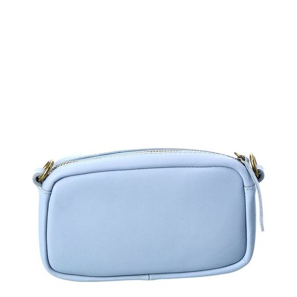 Madewell Essentials Mini Leather Crossbody, Blue - Picture 2 of 4